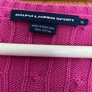 V neck Ralph Lauren cotton sweater.